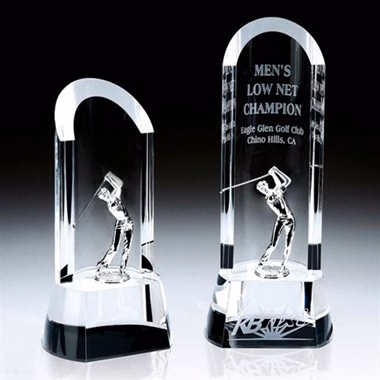 Half Moon Crystal Golfer Award/ SMALL
