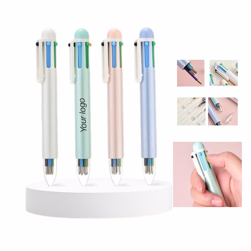 Six-Color Retractable Ballpoint Writing Pen