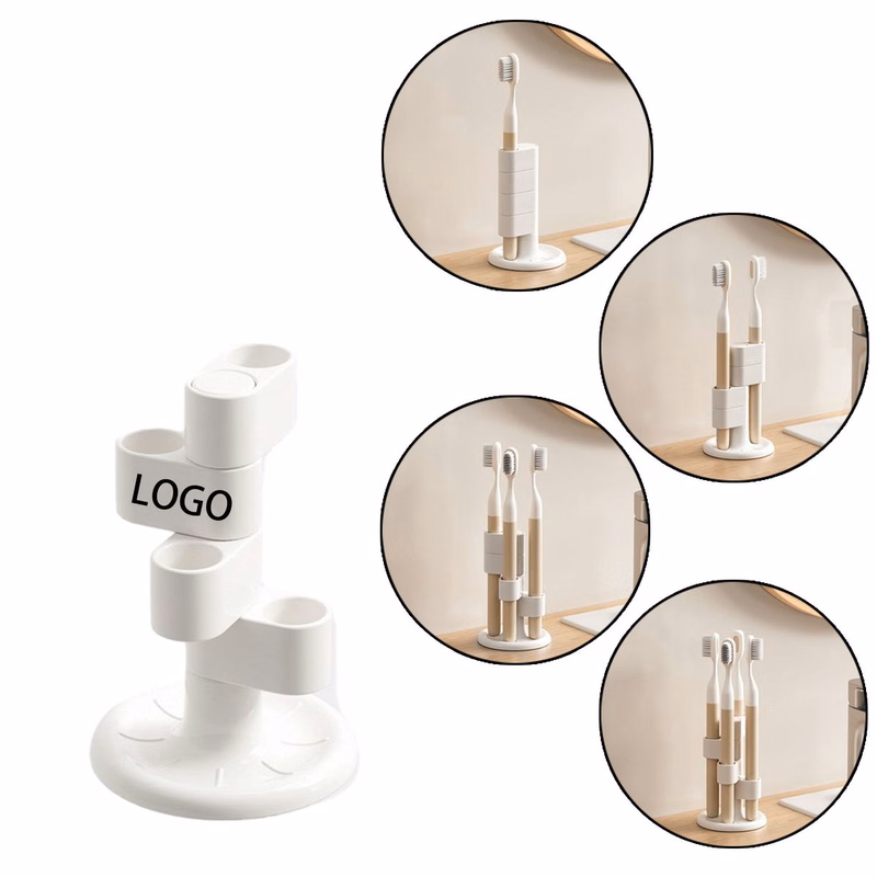 Rotating Rack For Toothbrush Storage