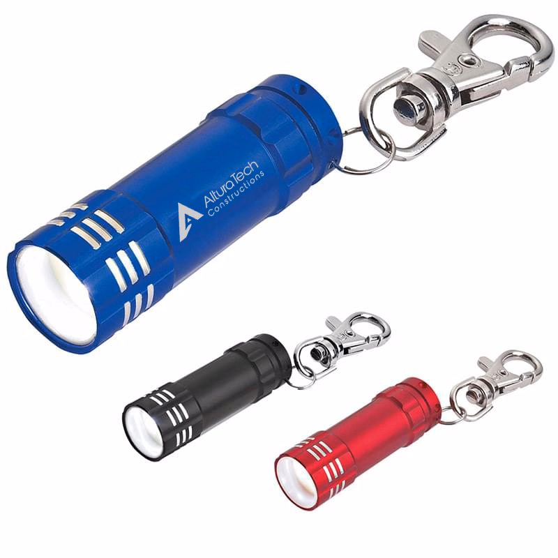 Miniature Flashlight Key Clip