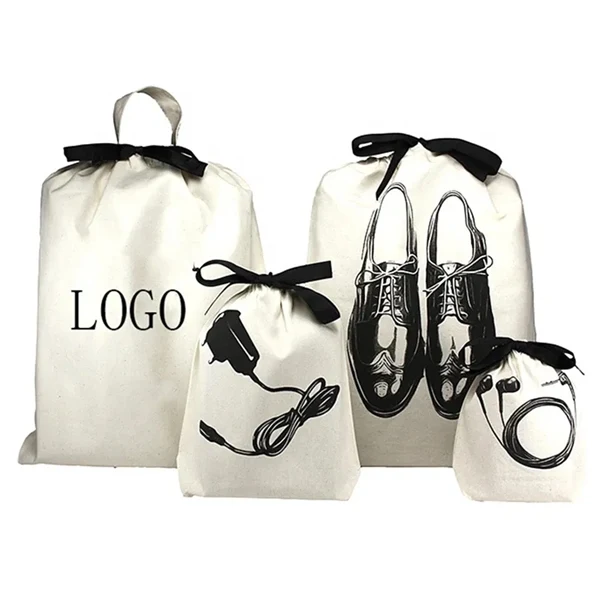 Custom 13" x 15" Cotton Drawstring Bag Full-Color Print — Eco-Friendly Team Gift 1