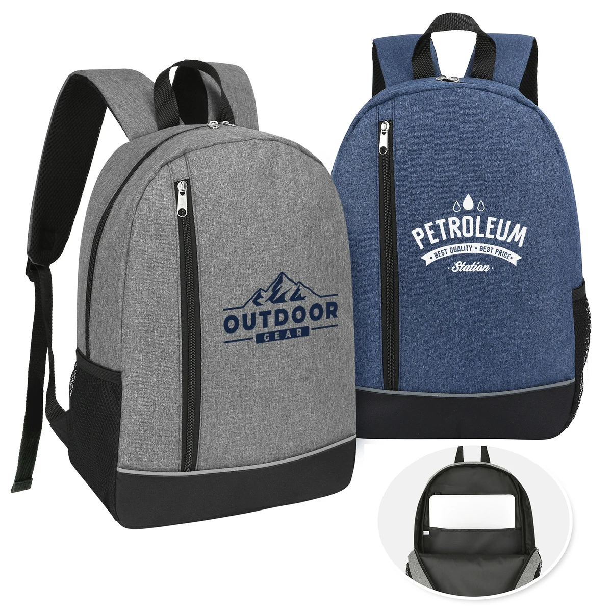 Two-Tone Heathered Urban Backpack 1