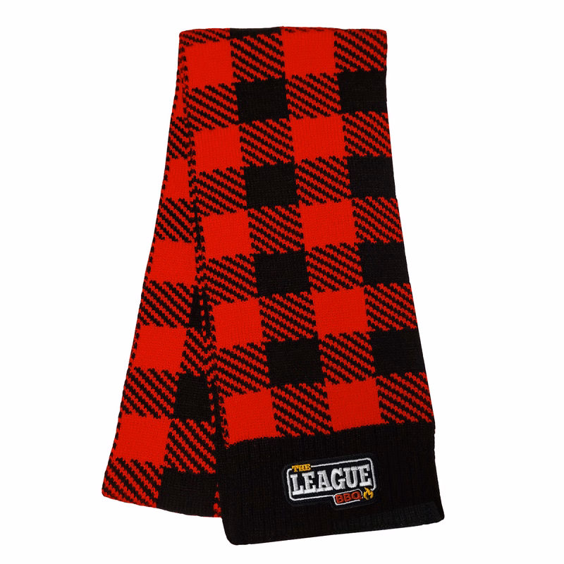 Buffalo Plaid Knit Scarf