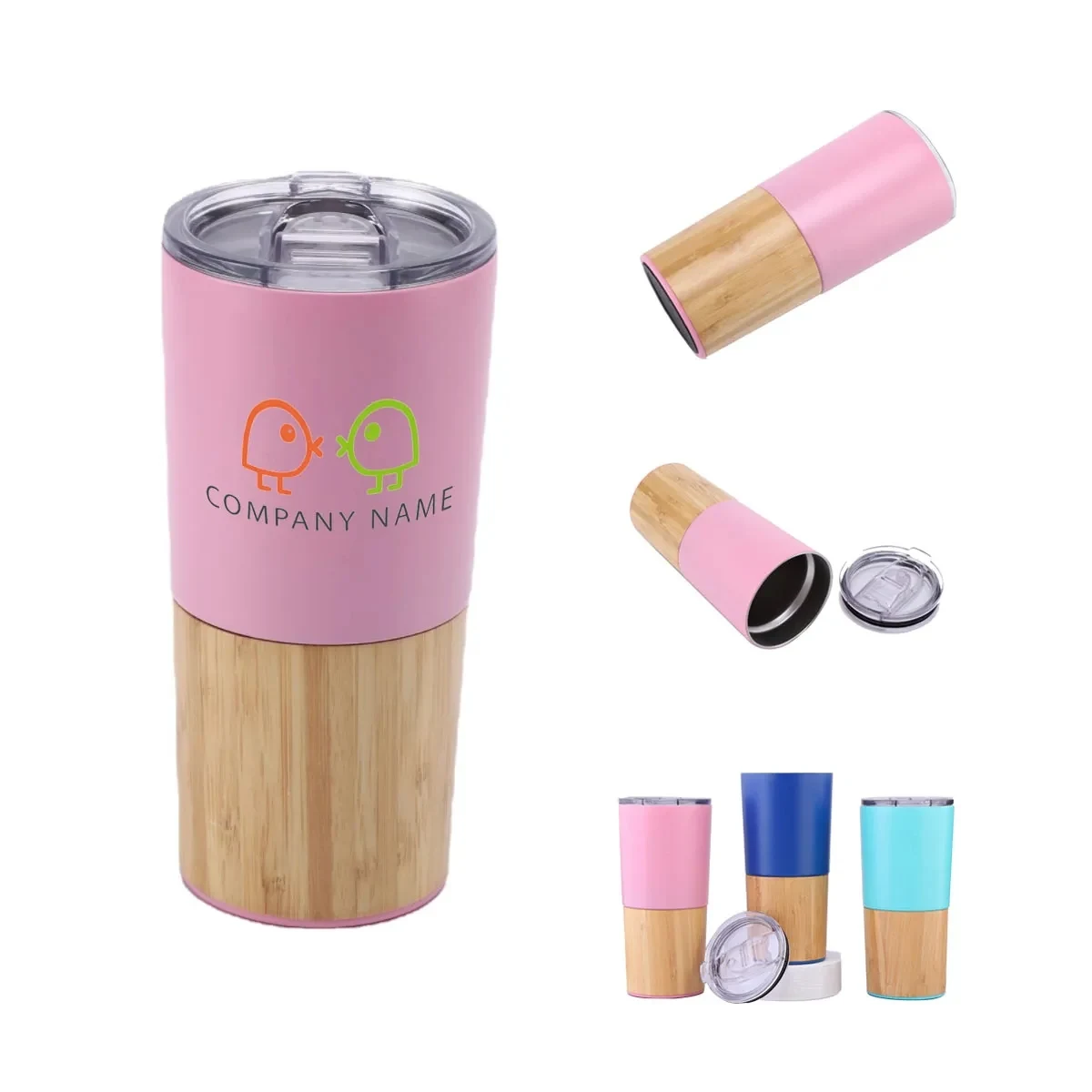 20Oz Bamboo Stainless Steel Tumbler 1