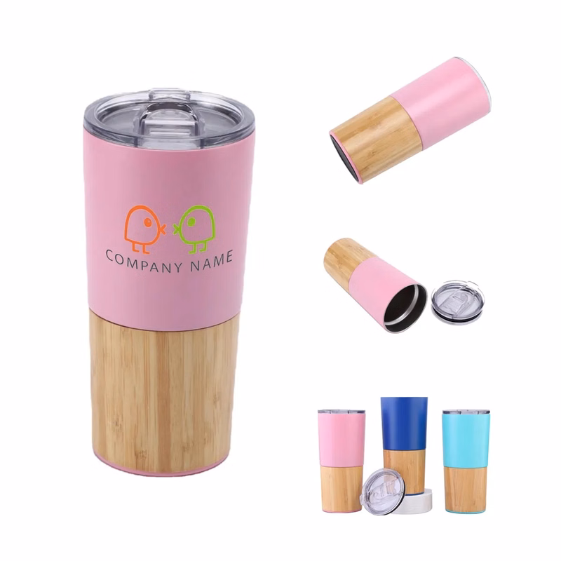 20Oz Bamboo Stainless Steel Tumbler