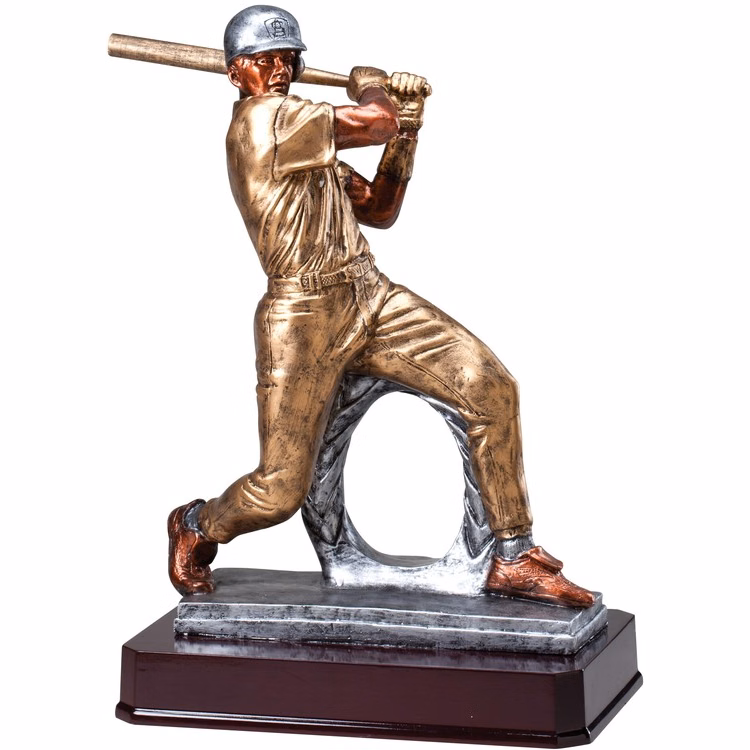 Baseball Hitter, Multi-Color Large Statuette