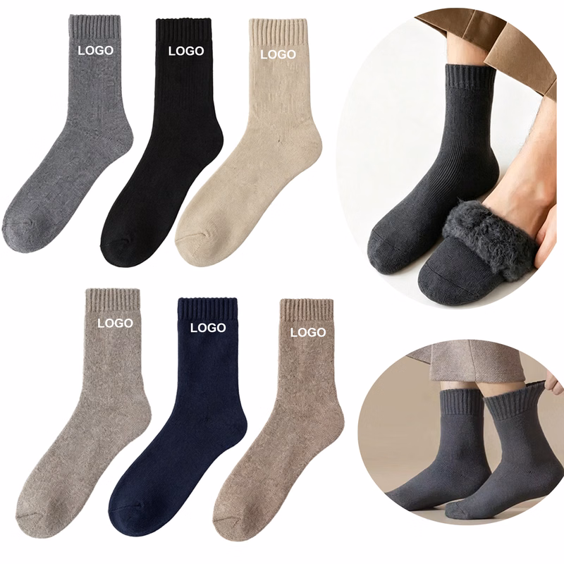 Thickened Fleece Lined Warm Mid Calf Socks For Autumn Winter
