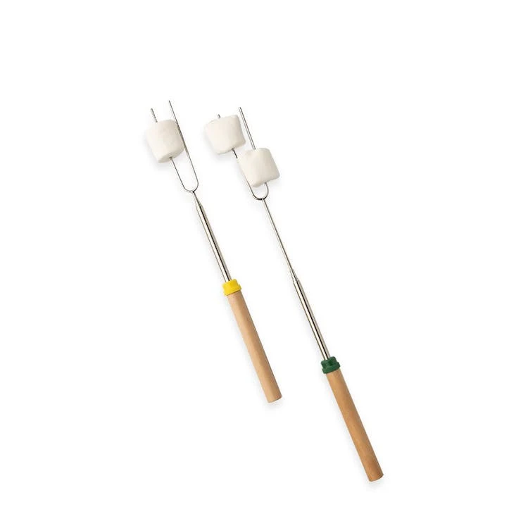 Fire Roasting Sticks - 2 Pack Color Coded Handles 1