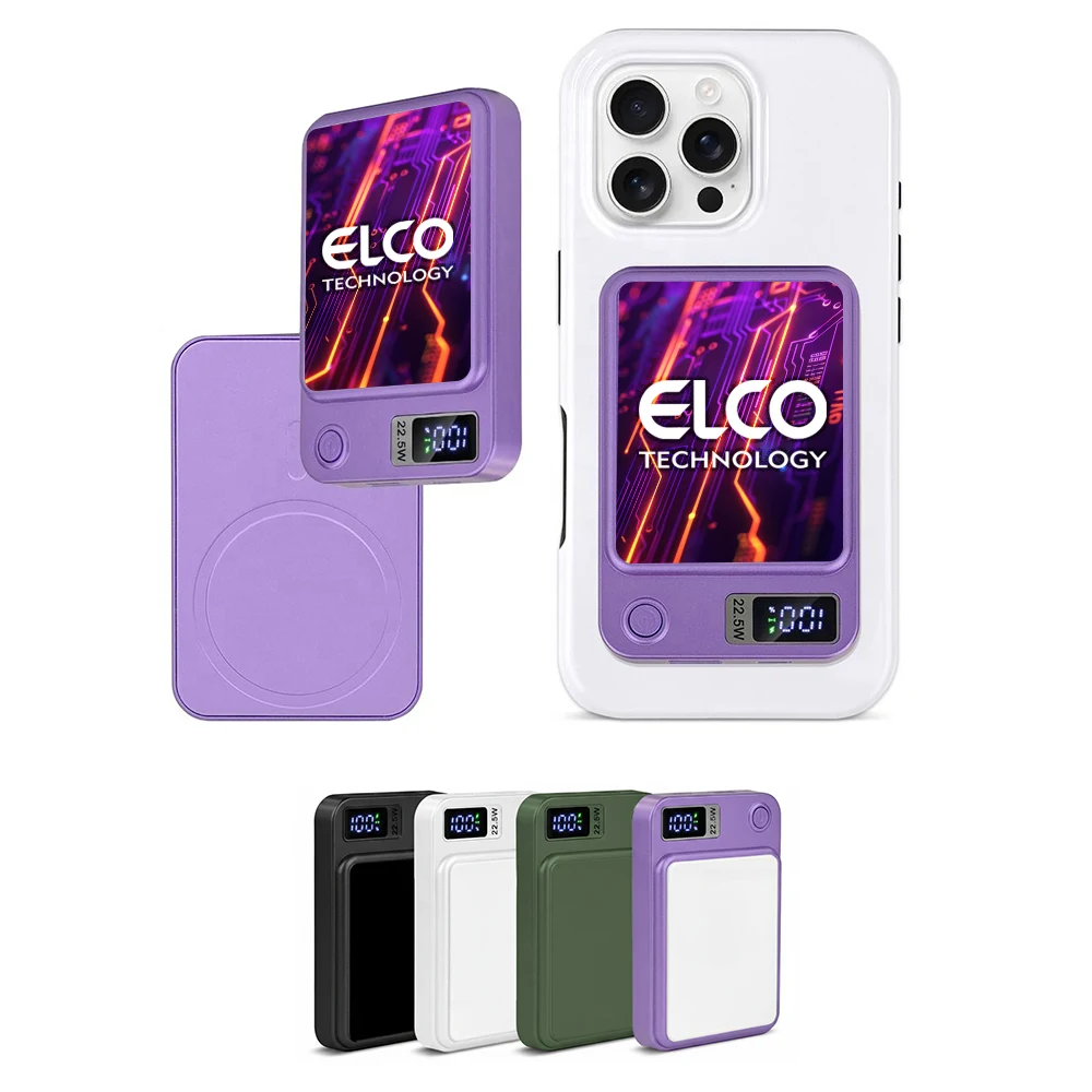 5000mAh Sublimation Magnetic Wireless Power Bank 1