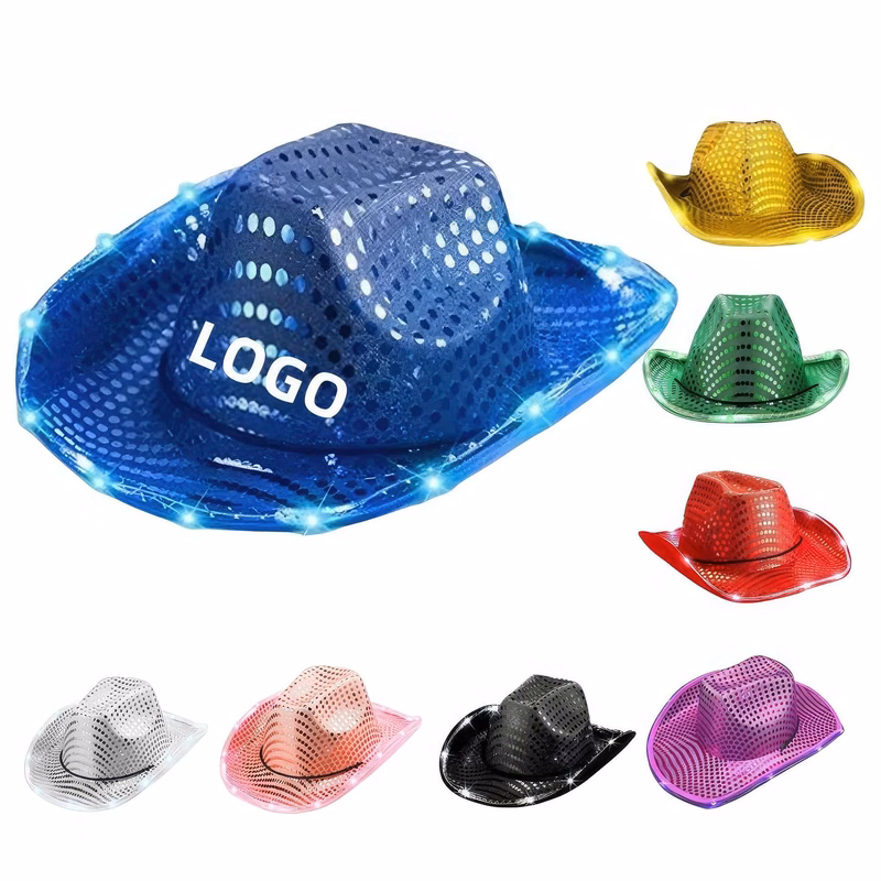 LED Flashing Cowboy Hat