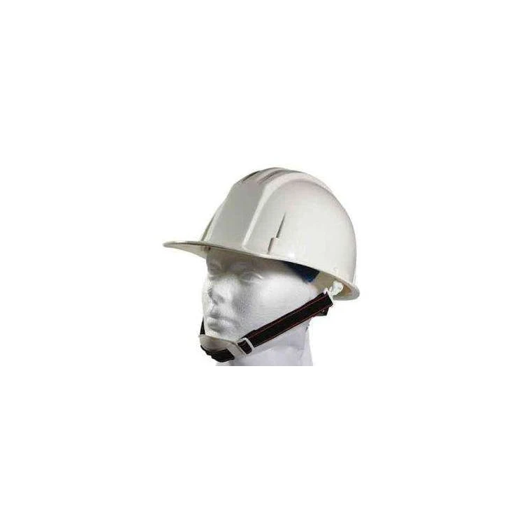 Hard Hat with Adjustable Chin Strap - White 1