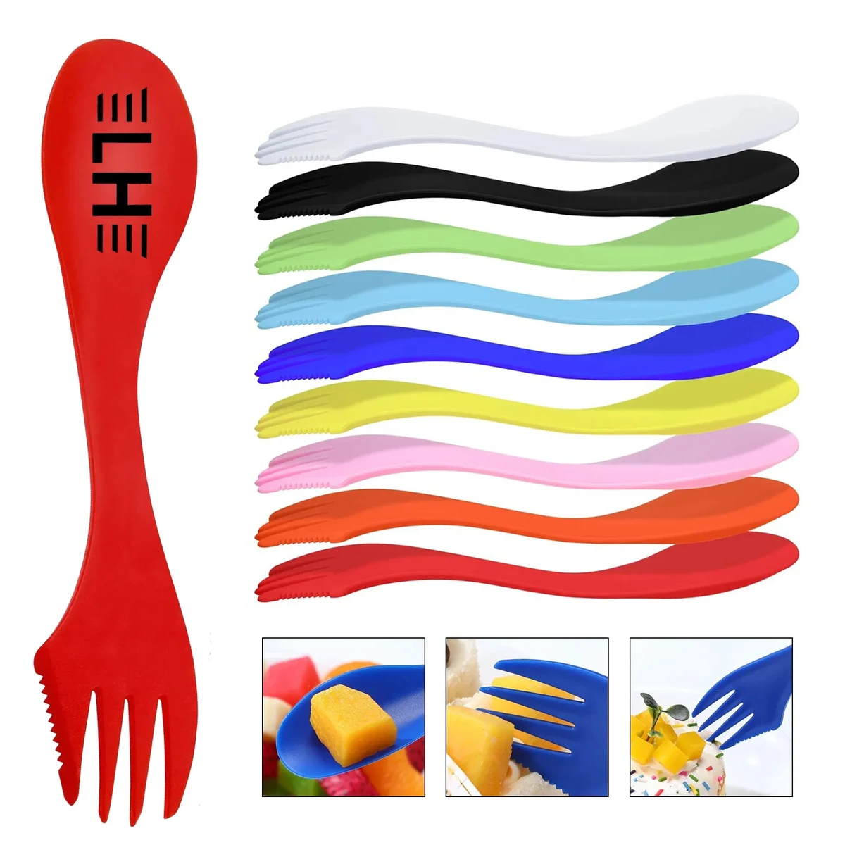 3 In 1 Plastic Spoon 1