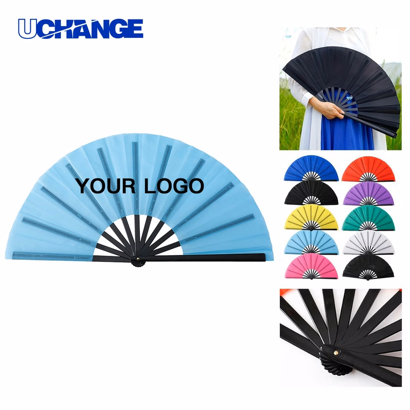 Compact Nylon Folding Hand Fan for Travel