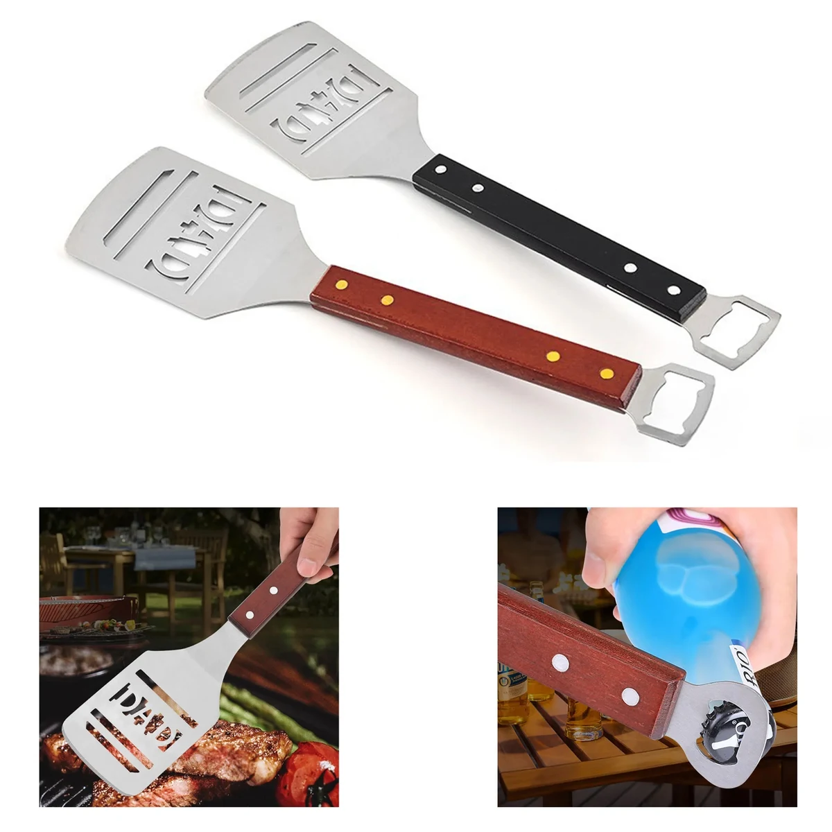 Stainless Steel Barbecue Spatula and Bottle Opener MOQ 50PCS 1