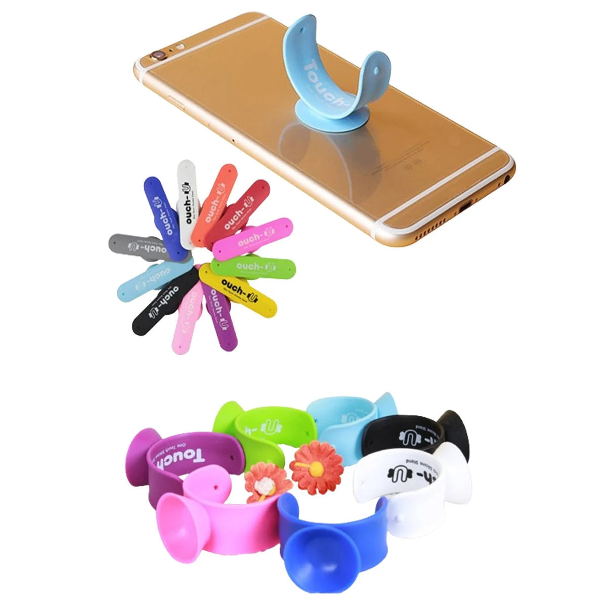 One Touch U Silicone Mobile Phone Stand Holder 1