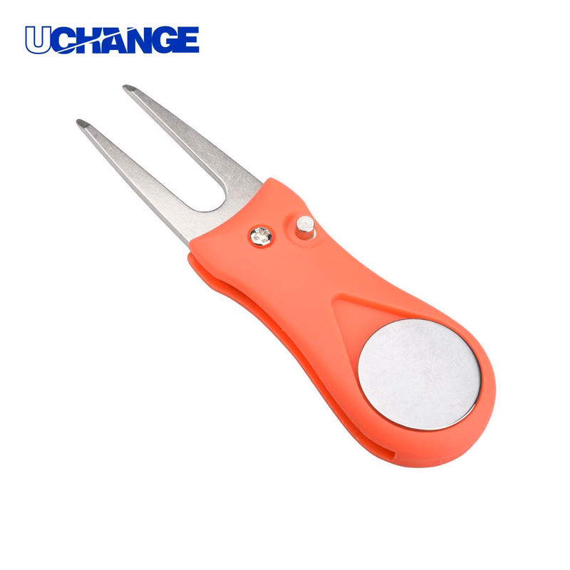 Foldable Metal Golf Divot Repair Tool 4.4 x 1.3 x 0.6 Inch