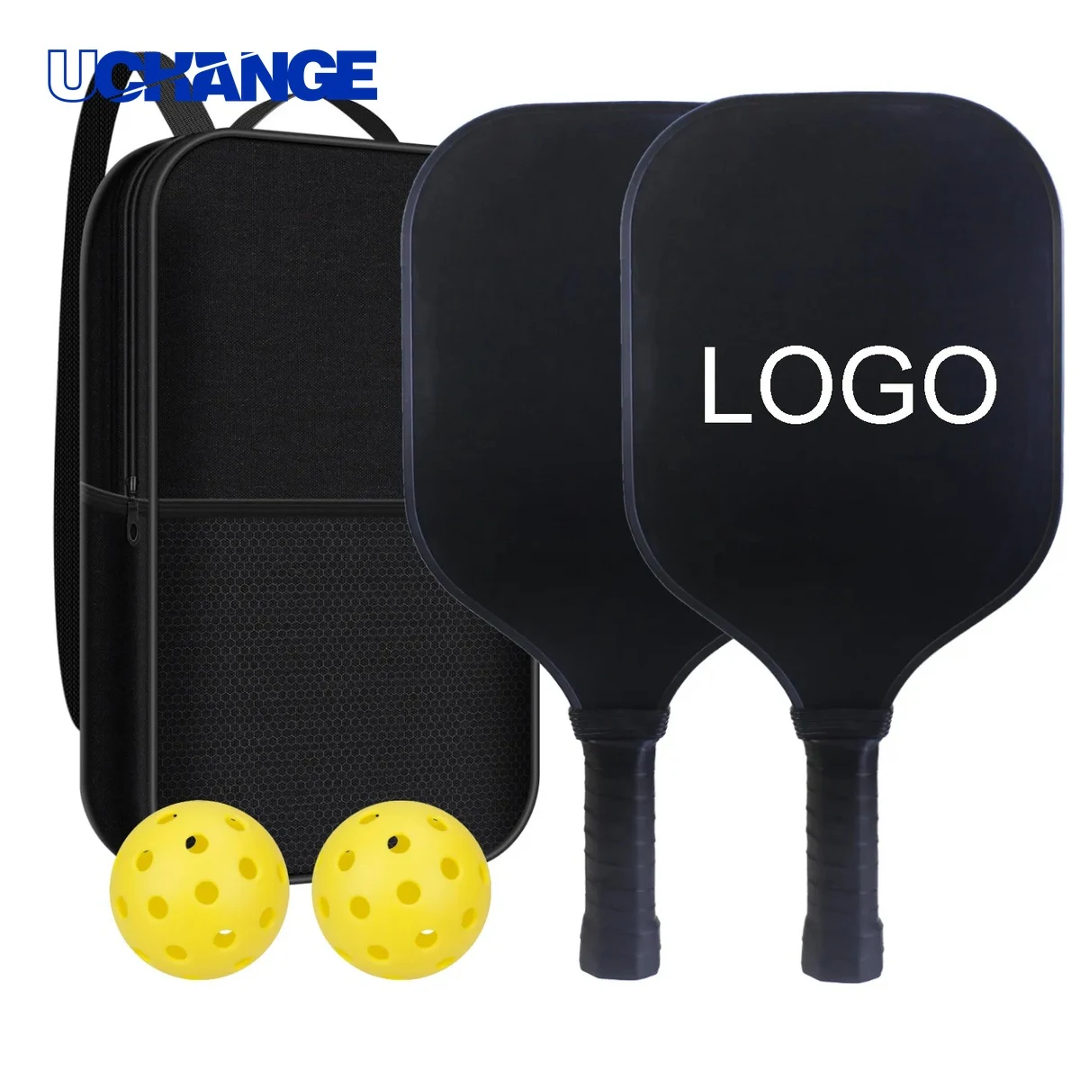 Carbon Fiber Pickleball Paddle Set Lightweight Kit for Outdoor Sports & Training 1