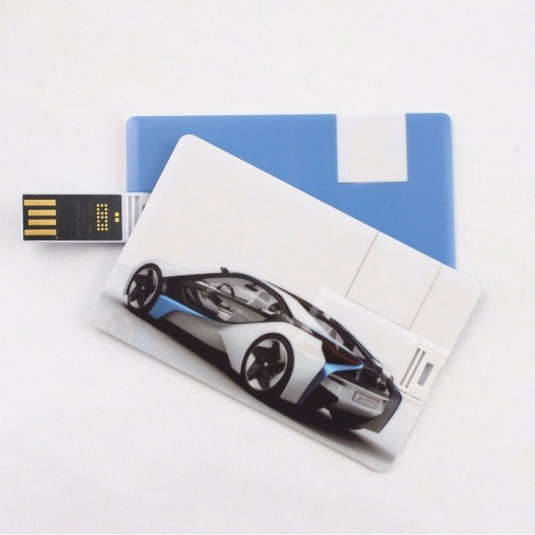 Credit Card Shape Overturn Socket 2GB Wallet USB Flash Disk