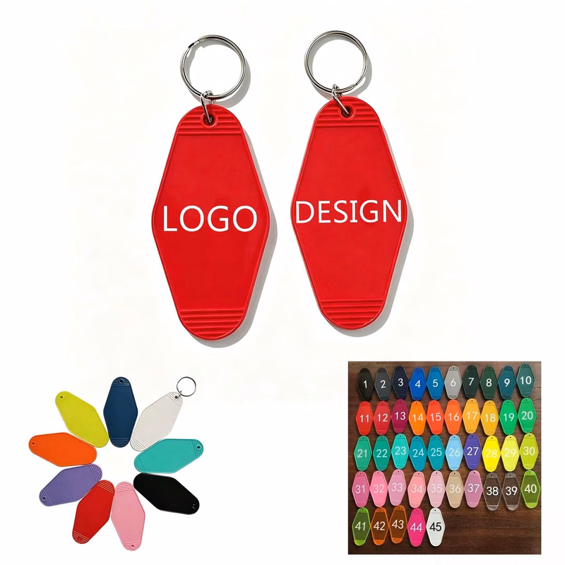 Retro Motel Style Keychain
