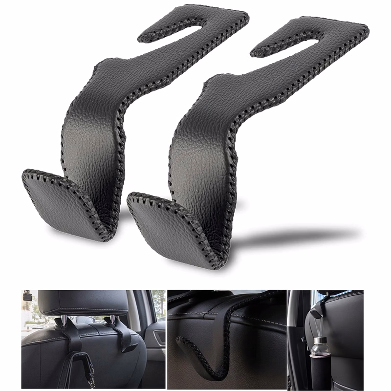 Superior Leather Car Seat Back Headrest Hook