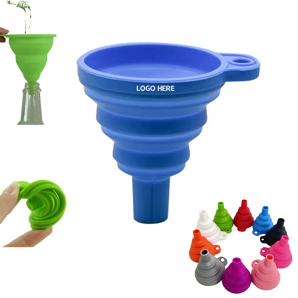 Folding Silicone Funnel Kitchen Tool 1