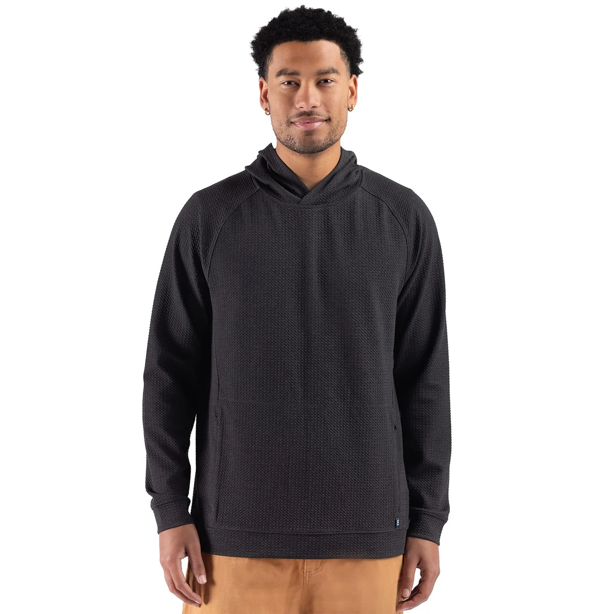 Cutter & Buck Drift Epic Versatility Recycled Textured Knit Mens Hooded Pullover 1