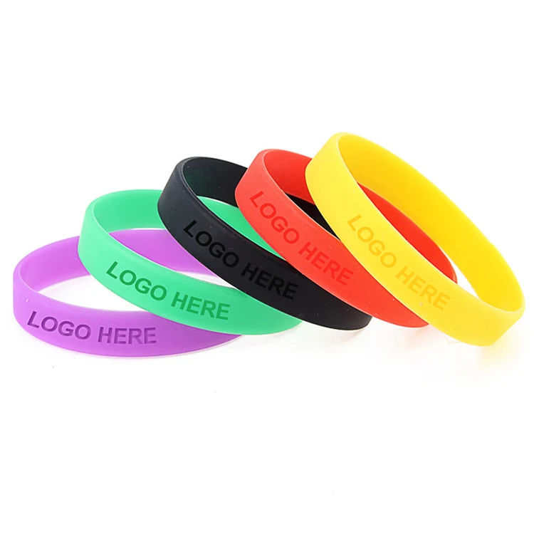 Debossed Silicone Bracelet/Wristband 1