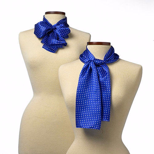 Royal Blue Newport Polyester Scarf - 8"x45"