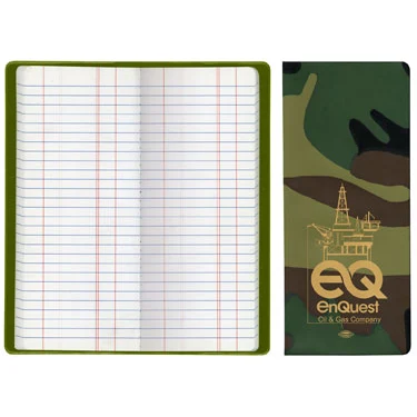 Oil & Pipe Long Tally Book - Camouflage Vinyl 1