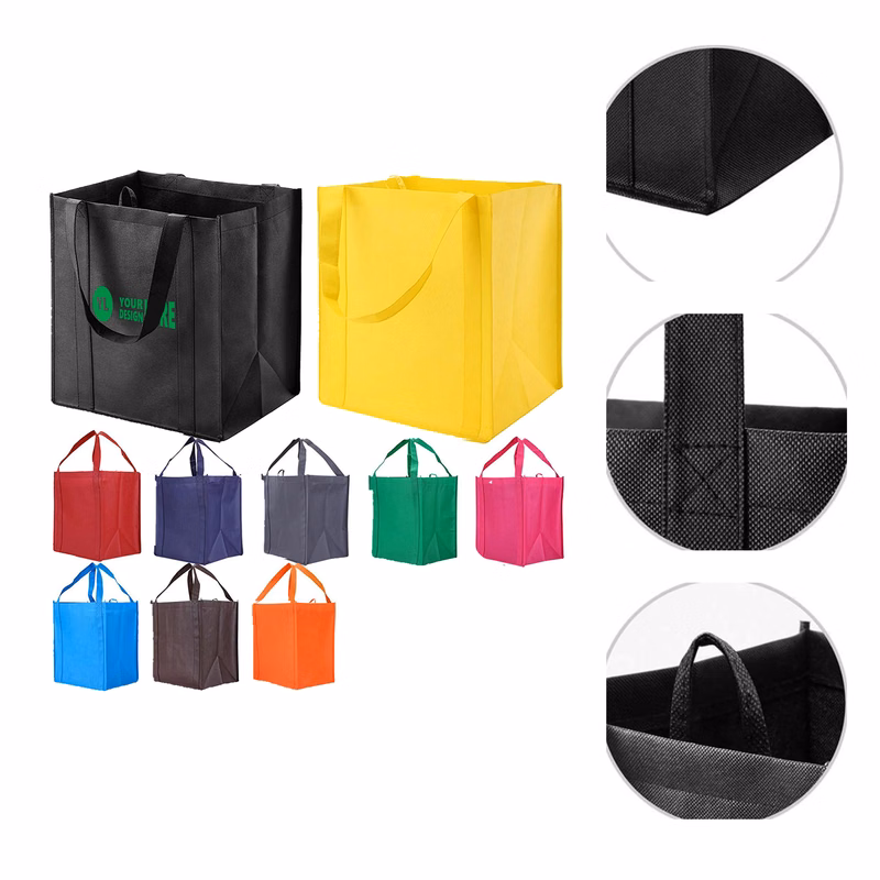 MOQ 50 Custom Non Woven Reusable Shopping Bag