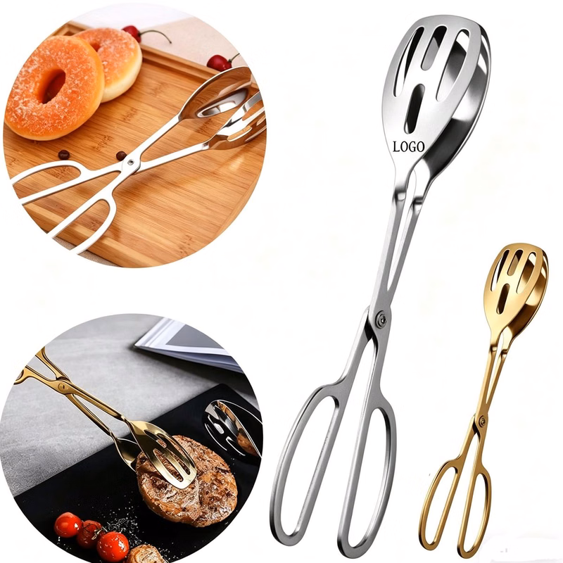 Kitchen Scissor Tongs Stainless Steel for Serving BBQ