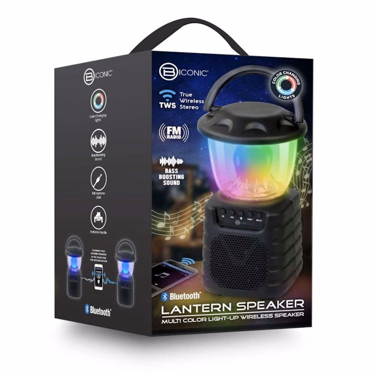 Lantern Light Up Speaker - Black
