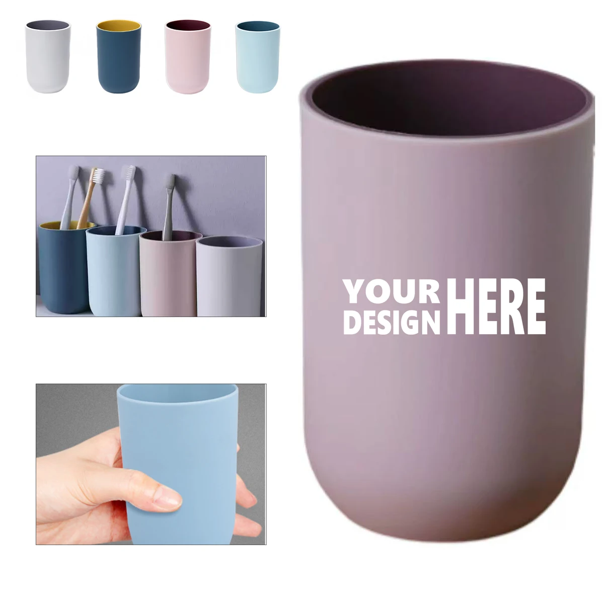 11 oz. Mouthwash Mug with Two Tone Design 1