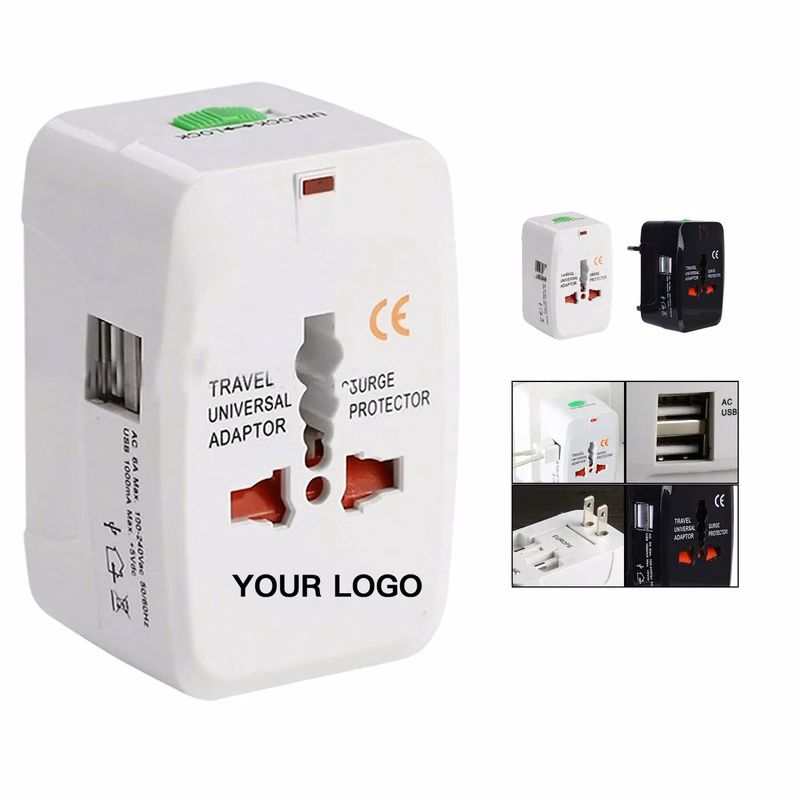 Universal Travel Adapter with Dual USB Ports