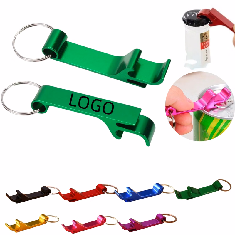 Bottle Opener Beverage Wrench With Keychain Ring
