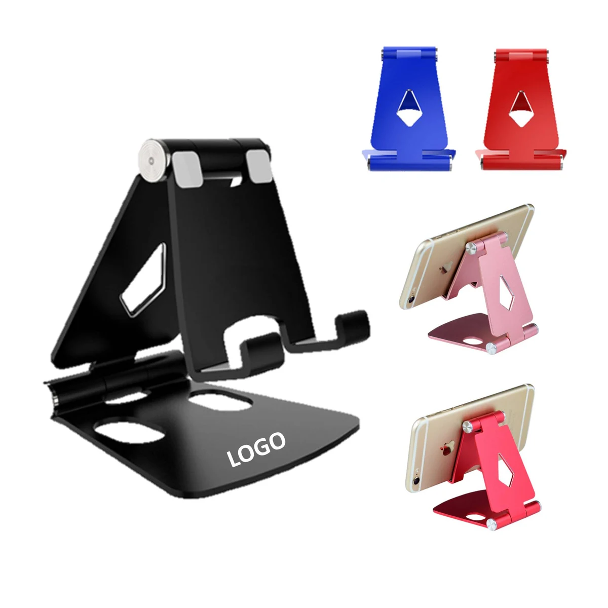 Portable Aluminum Alloy Phone Holder Foldable Stand 1