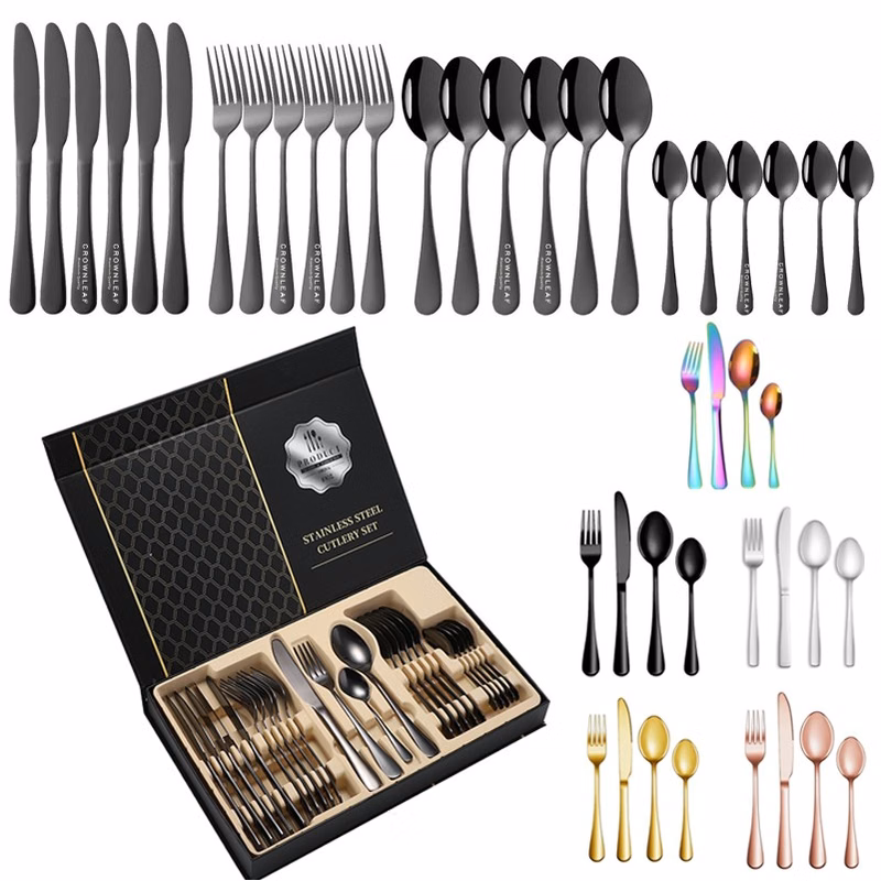 24-Pieces Forged Stainless Steel Flatware Set