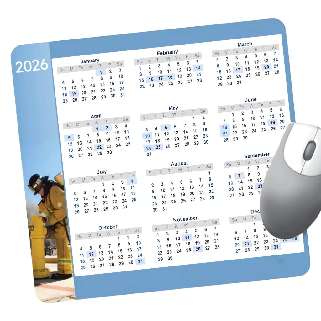 Rubber Calendar Mouse Pad 1