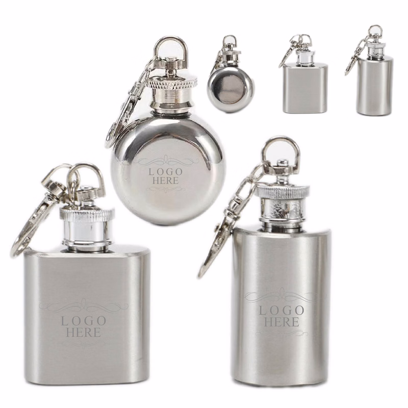 Stainless Steel Flask with Beverage Holder