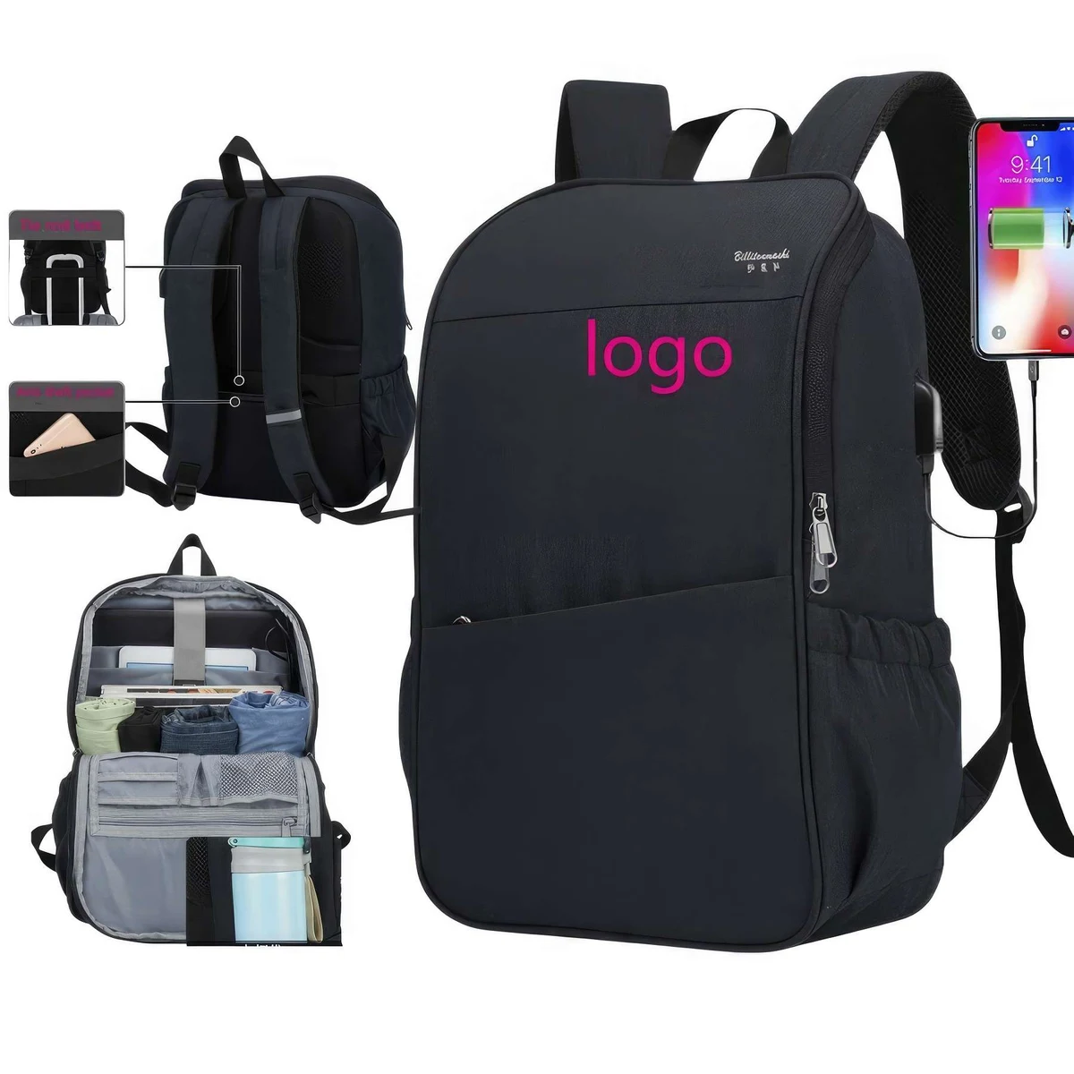Polyester Laptop Bag Large Capacity Travel Outdoor Mountaine 1