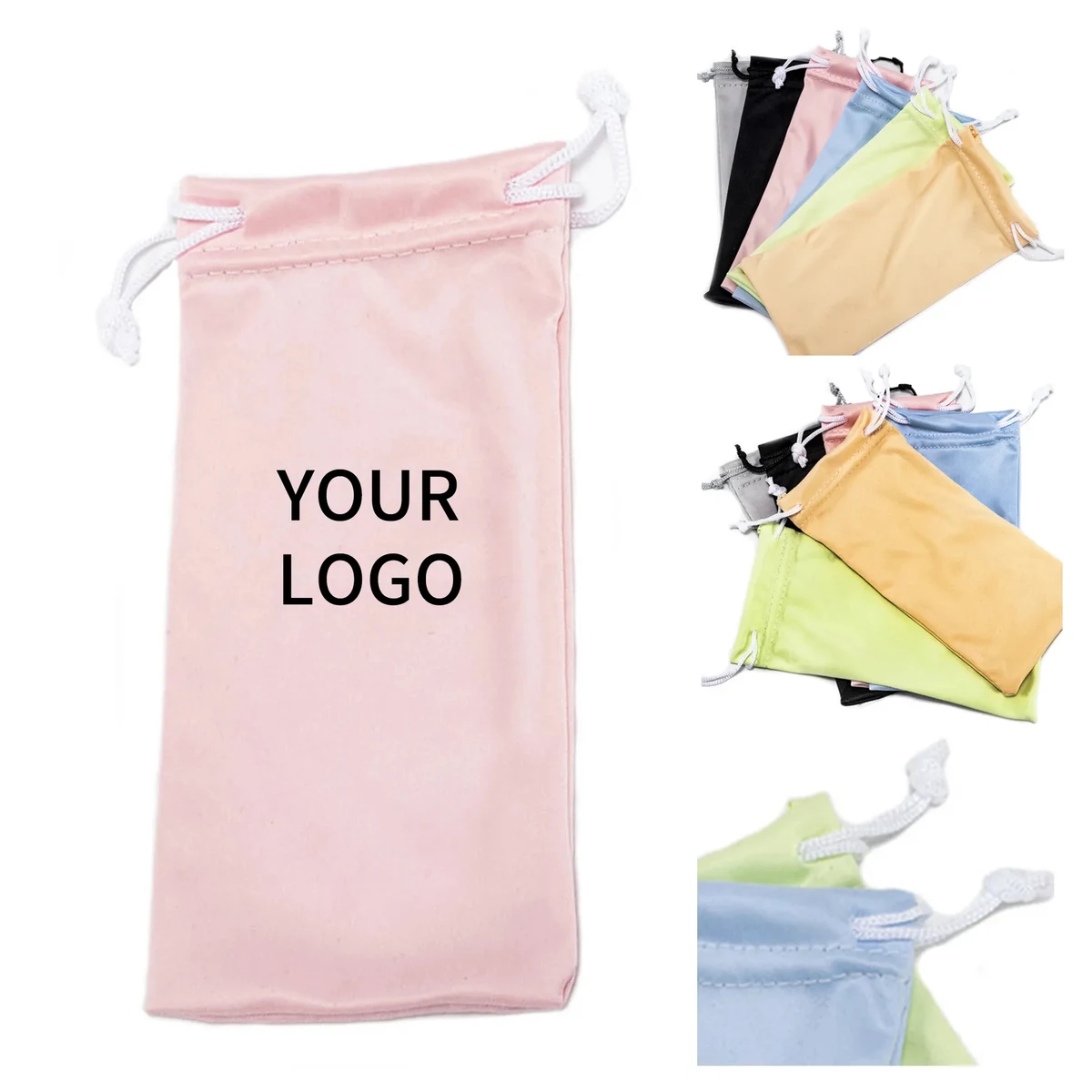 Microfiber Glasses Bag with Drawstring 1