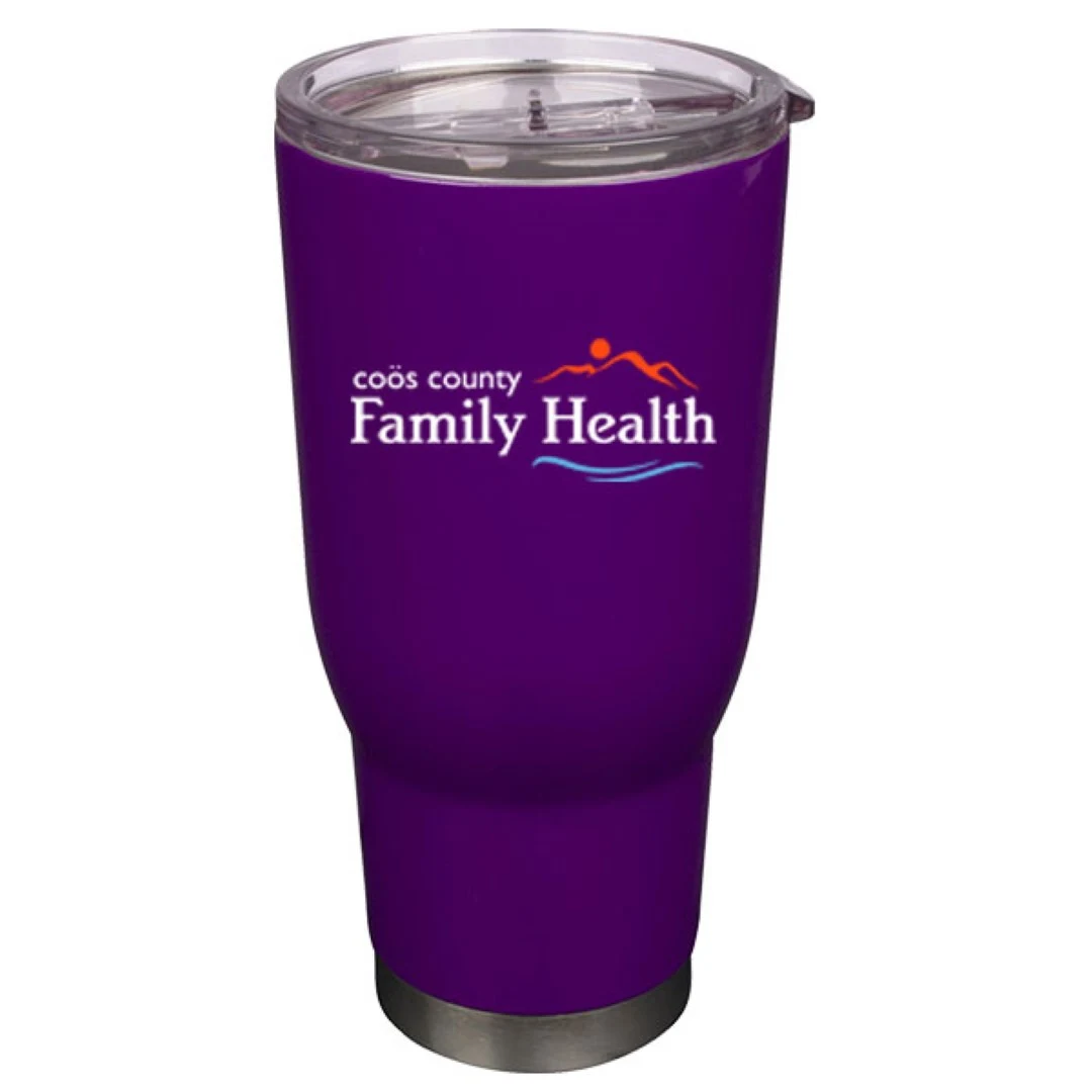 32 oz Pro32 Purple Vacuum Insulated Stainless Steel Travel Mug with Clear Lid 1