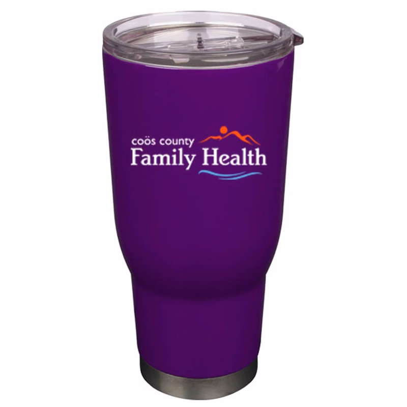 32 oz Pro32 Purple Vacuum Insulated Stainless Steel Travel Mug with Clear Lid