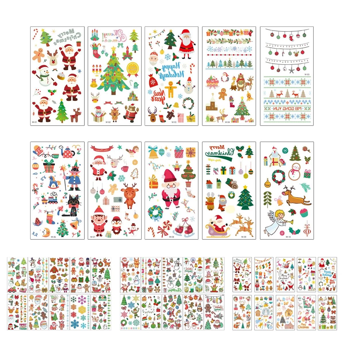 Christmas Tattoo Stickers 1