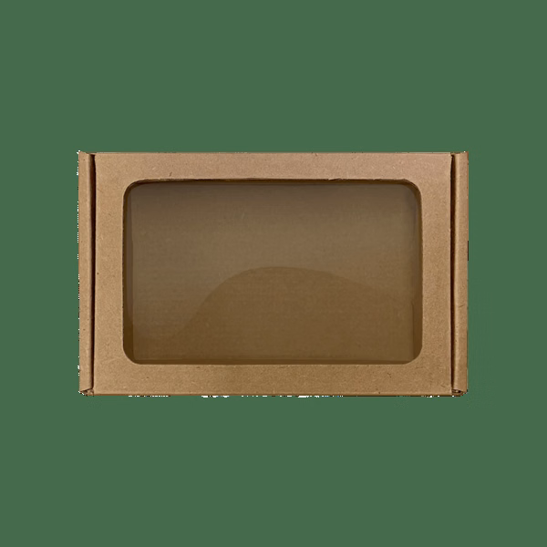 6" x 4" Cardboard Box with Window Lid