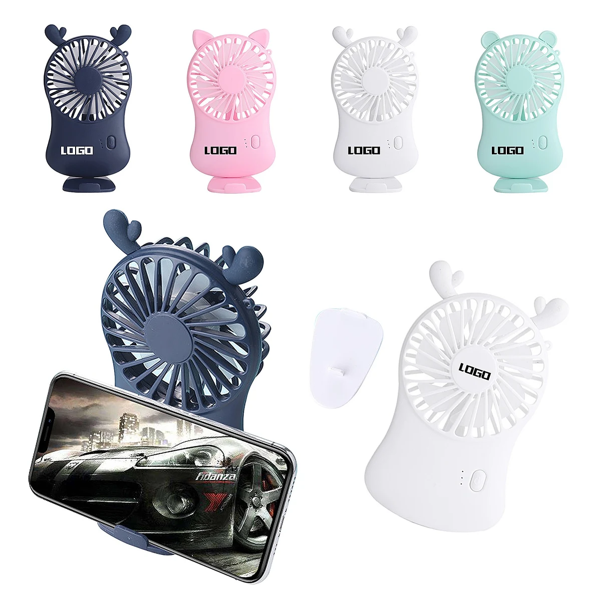 Portable Handheld Fan With Bracket 1