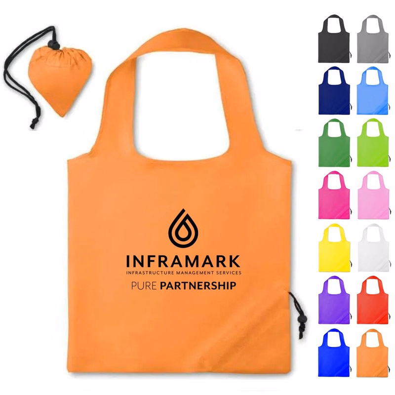 Full Color Collapsible Foldable Bag With Handle