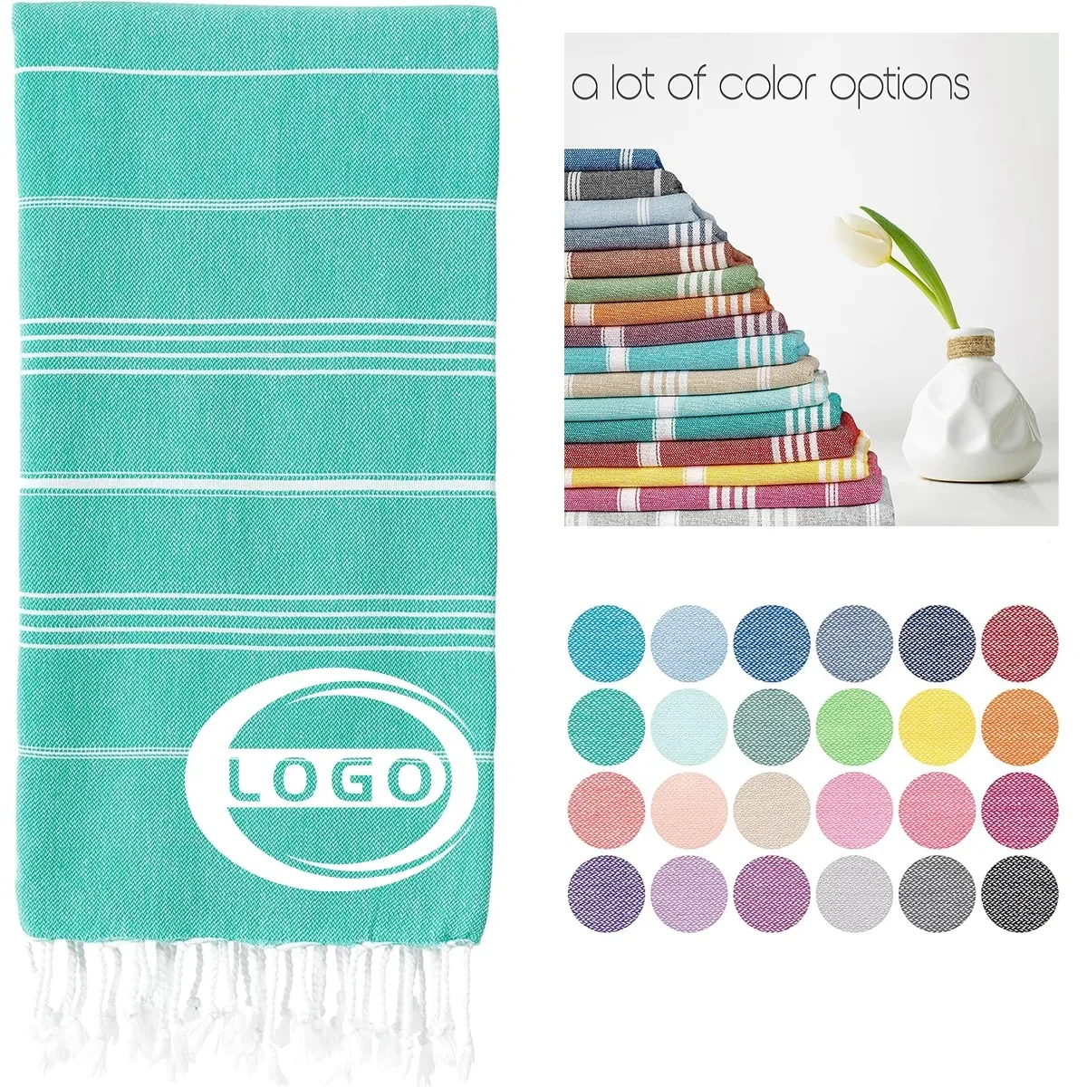 Customized Turkish Quick Dry Oversized Beach Towel 1