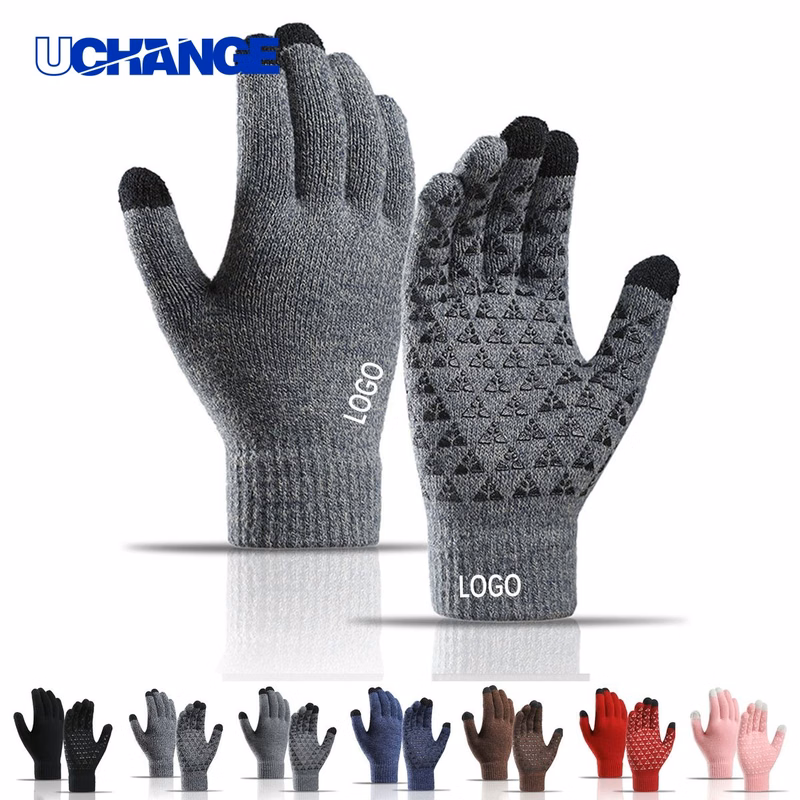 Warm Non-Slip Touch Screen Knitted Gloves for Daily Use