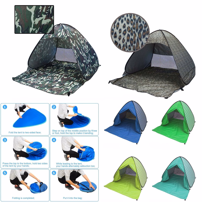 Automatic Pop Up Portable Outdoors Family Beach Tent
